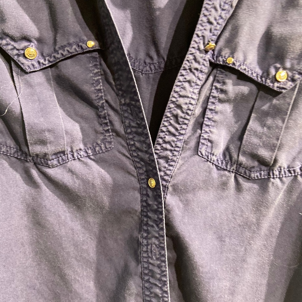 Blue Button Down - Picture 3 of 8